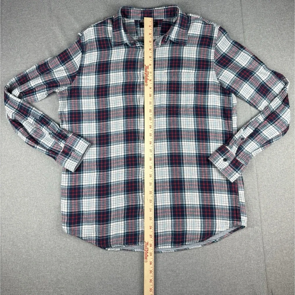 Banana Republic Standard Fit Flannel Shirt Mens Large Plaid Button Down